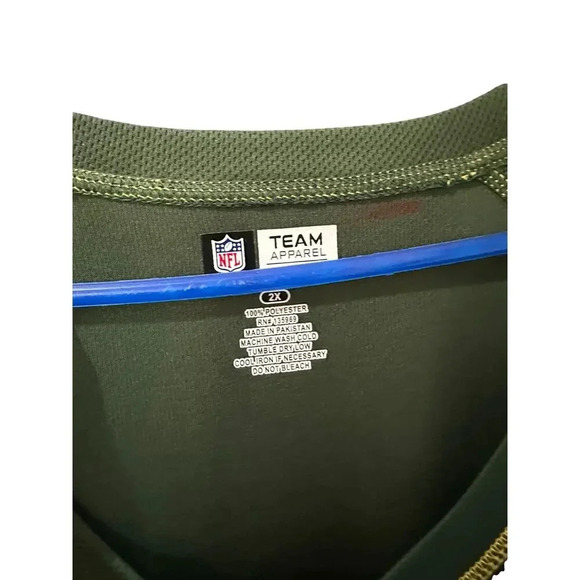 NFL Team Apparel Green Bay Packers Football T-Shirt Size 2X - Picture 3 of 5